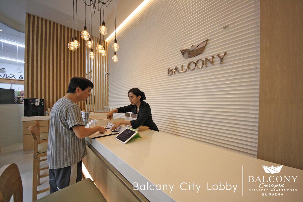 Balcony Courtyard Sriracha Hotel & Serviced Apartments Si Racha Exterior photo